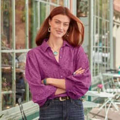 Celestine Eyelet Shirt -Abigail Fashion Store 18697a1d b9d7 4474 97e1 c3d73dbdb14d