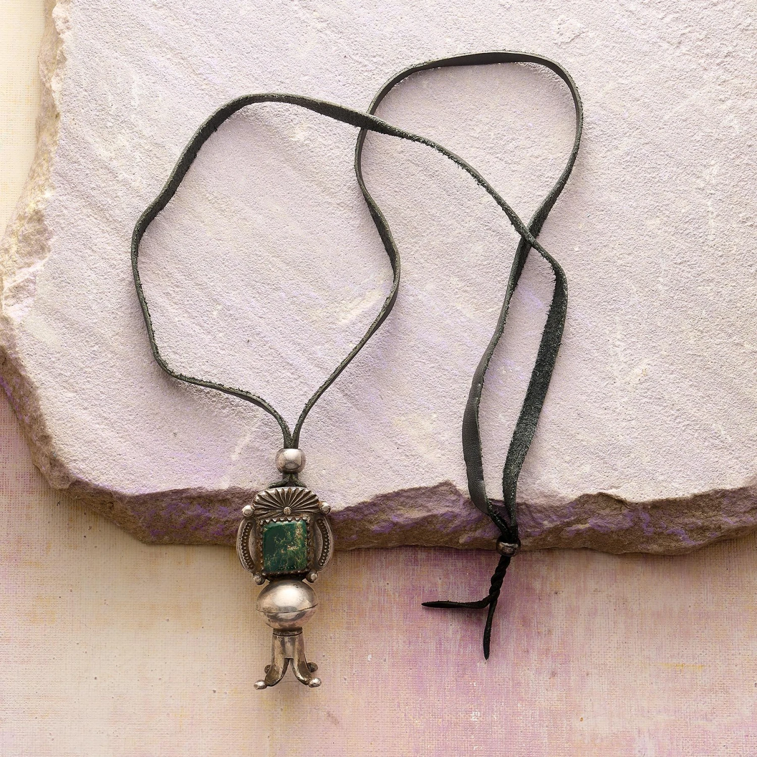 Emerald Valley Squash Blossom Necklace 3 Emerald Valley Squash Blossom Necklace