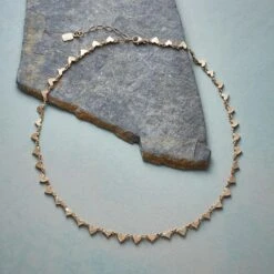 14kt Yellow Chain Of Hearts Necklace -Abigail Fashion Store 33c11a75 2293 45b6 a8ca 9e7c078b4f04