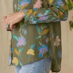 Floral Voyage Shirt, Petite -Abigail Fashion Store 49f4cd40 0e79 4247 8662 6a8c76e5fc51