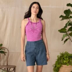 Mareesha Linen Shorts - Petites -Abigail Fashion Store 59fbbf53 ea5a 4d7c b5d8 69348d44482d