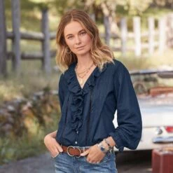 Lettie Ruffle Top -Abigail Fashion Store 6089bc1c af99 41ab b6e2 b9c1f257b153