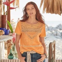 Imogen Lace Tee, Petite -Abigail Fashion Store 624068fe 4ee2 4953 9019 73ee50f8a57b