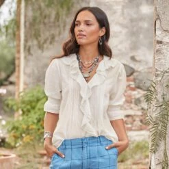 Beatrice Ruffle Top - Petites -Abigail Fashion Store 6e739971 d54f 4a8e b35a 9d7bbda23636