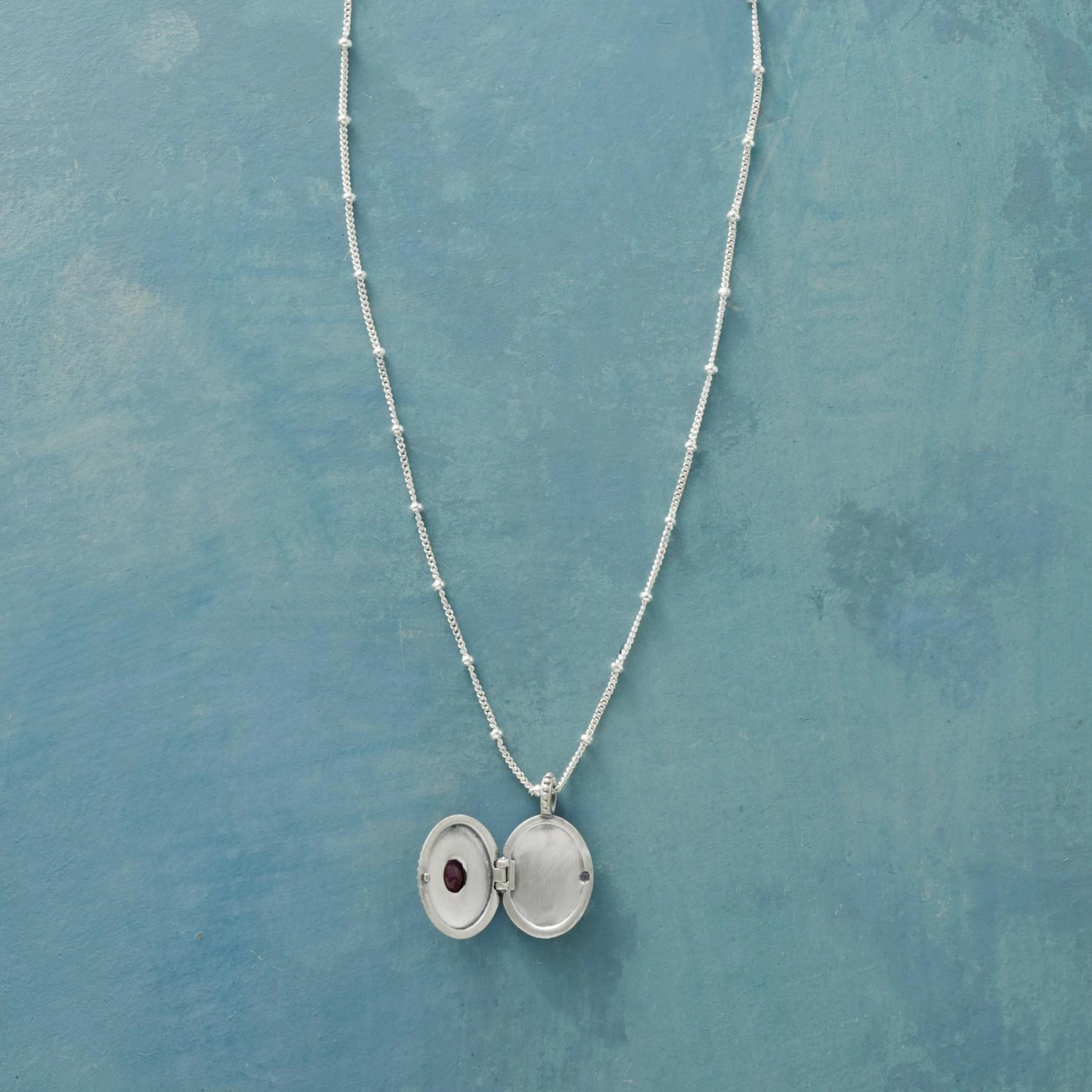 Sterling Silver Birthstone Locket 6 Sterling Silver Birthstone Locket - Image 4