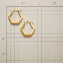Hexagon Earrings