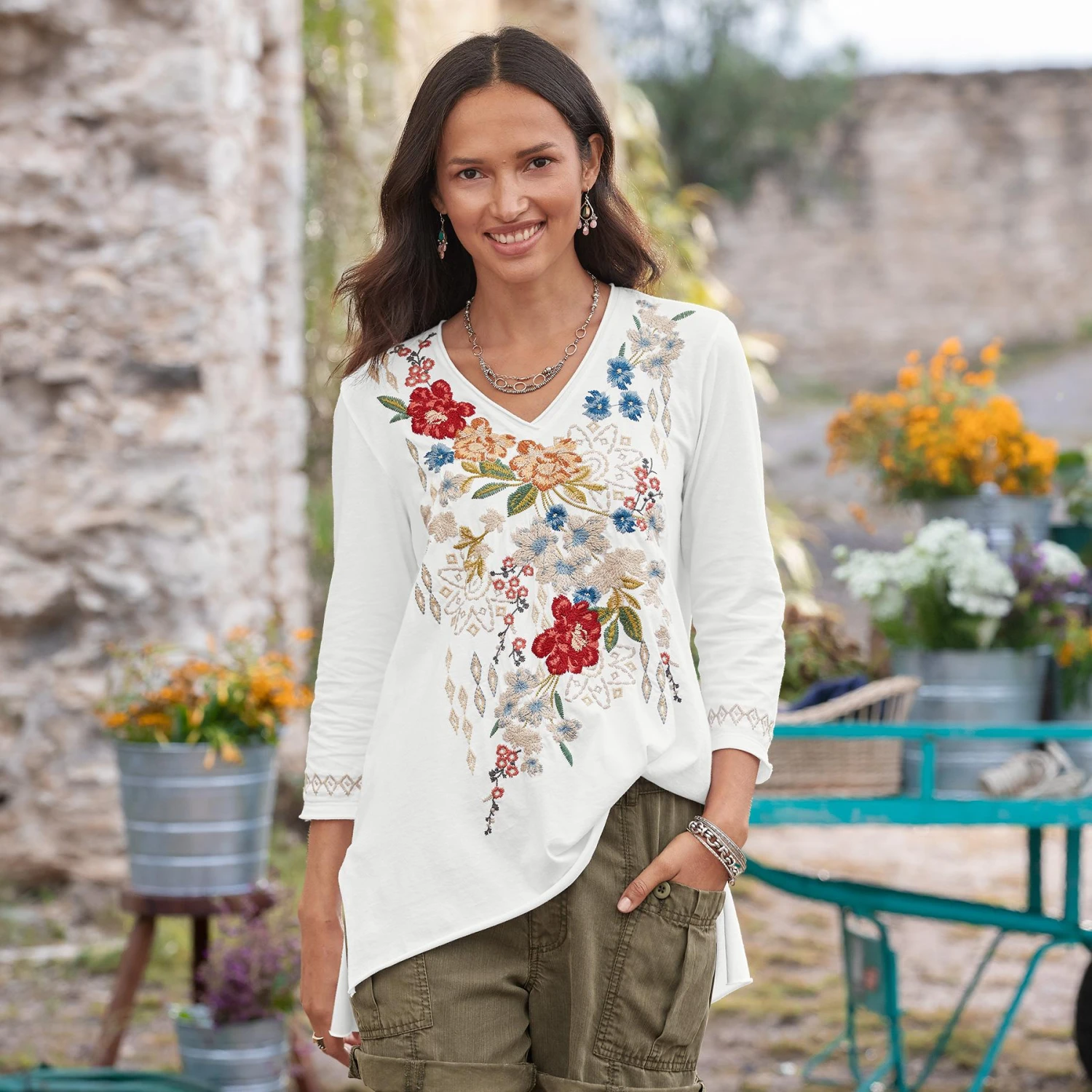 Keegan Embroidered Tee 5 Keegan Embroidered Tee - Image 3