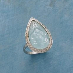 Aqua Flora Ring