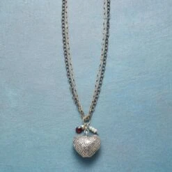 Stamped Heart Necklace -Abigail Fashion Store fbb5396f 8701 48a8 874a bfe49609b62c